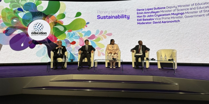 Azerbaijan`s Minister of Science and Education addresses World Education Forum