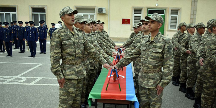 Azərbaycan Ordusunda andiçmə mərasimləri keçirilib