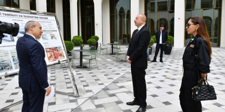 Prezident İlham Əliyev və Birinci xanım Mehriban Əliyeva Şuşa Otel-Konqres Mərkəzi Kompleksinin açılışında iştirak ediblər