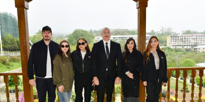 Şuşada Yaradıcılıq Mərkəzinin Heydər Əliyev Fondu tərəfindən aparılan bərpa işlərindən sonra açılışı olub