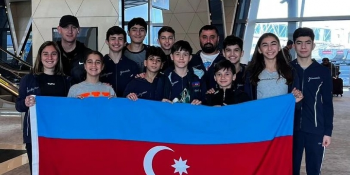 Batut gimnastlarımız Tbilisidə beynəlxalq turnirdə iştirak edirlər