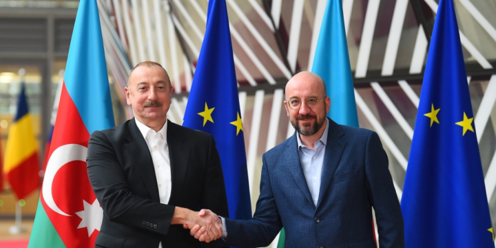 President Ilham Aliyev met with President of European Council Charles Michel in Brussels