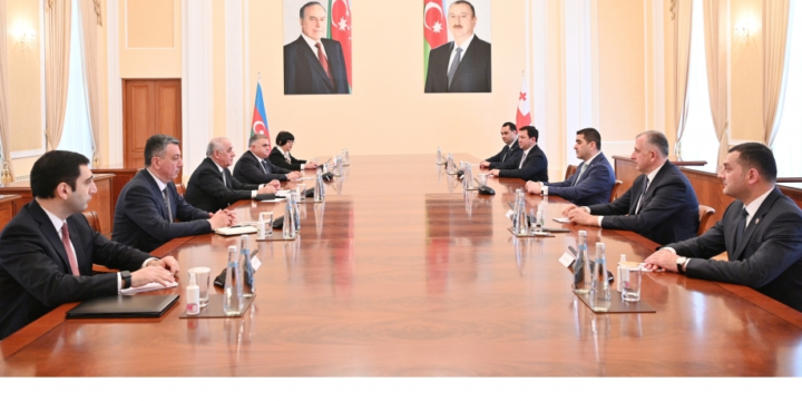 Azerbaijani PM meets with Chairman of Georgian Parliament