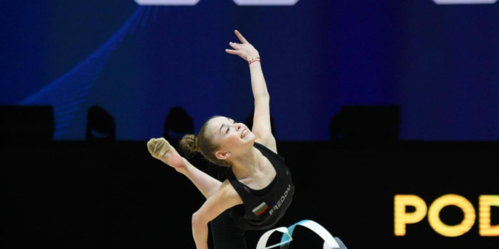 Bakıda bədii gimnastika üzrə 39-cu Avropa çempionatının iştirakçılarının podium məşqləri keçirilir