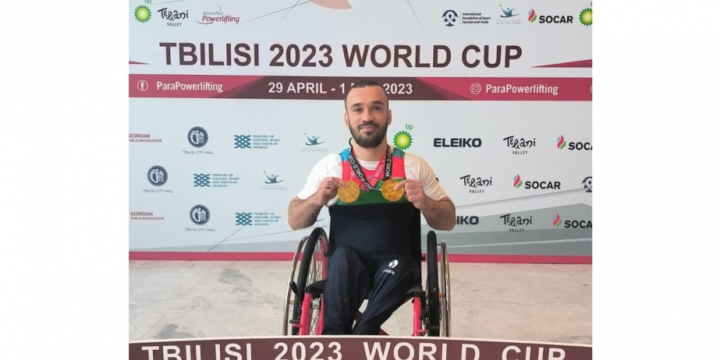 Azerbaijani Paralympic powerlifter claims gold at World Cup