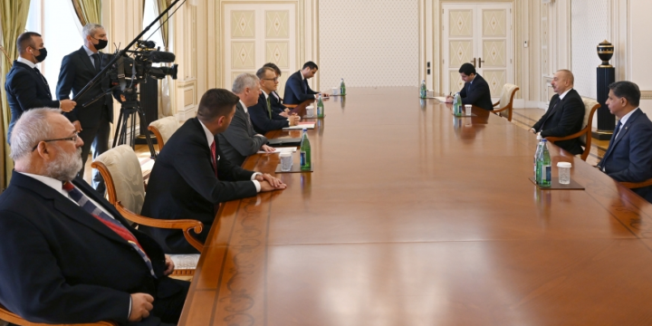 President of Azerbaijan Ilham Aliyev received Speaker of Slovak Parliament