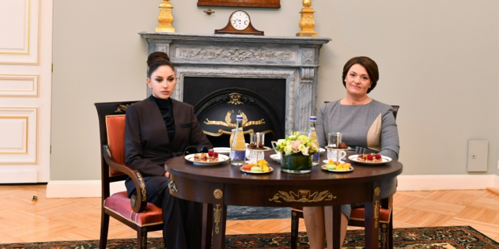 First Ladies of Azerbaijan and Lithuania met in Vilnius