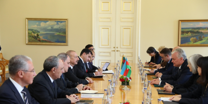 Presidents of Azerbaijan and Lithuania held expanded meeting