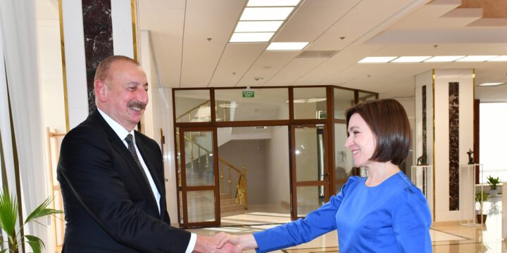 President of Azerbaijan Ilham Aliyev met with President of Moldova Maia Sandu in Chișinău
