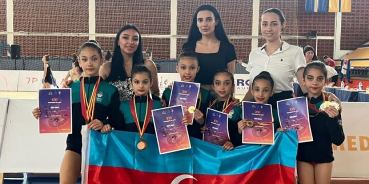 Junior Azerbaijani rhythmic gymnasts bring home 19 medals from Montenegro Cup 2023