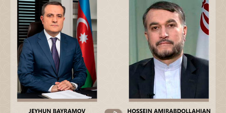 Ceyhun Bayramov İranın XİN rəhbəri ilə telefonla danışıb