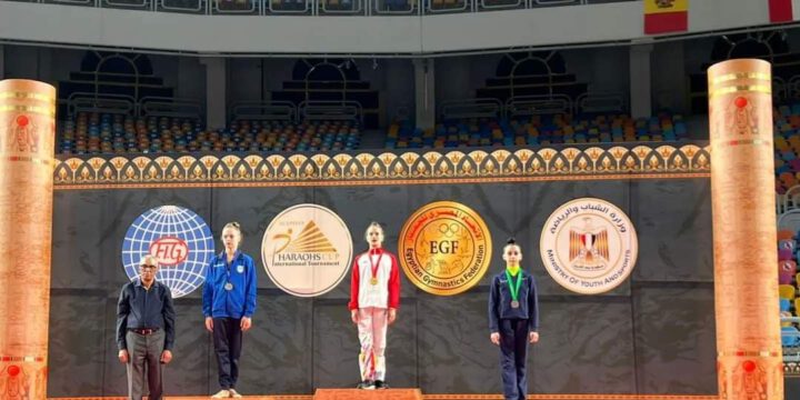 Junior Azerbaijani rhythmic gymnasts claim three medals in Egypt