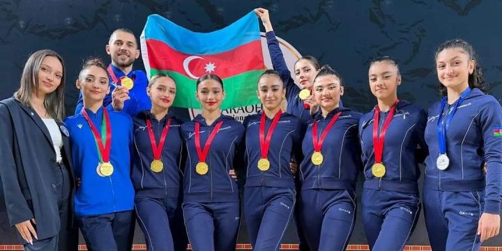 Gimnastlarımız beynəlxalq turnirdə qızıl medal qazanıblar