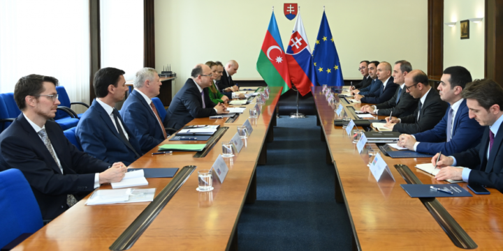 Azerbaijani FM meets with his Slovak counterpart