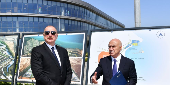 President Ilham Aliyev attended opening ceremony of first stage of Alat Free Economic Zone