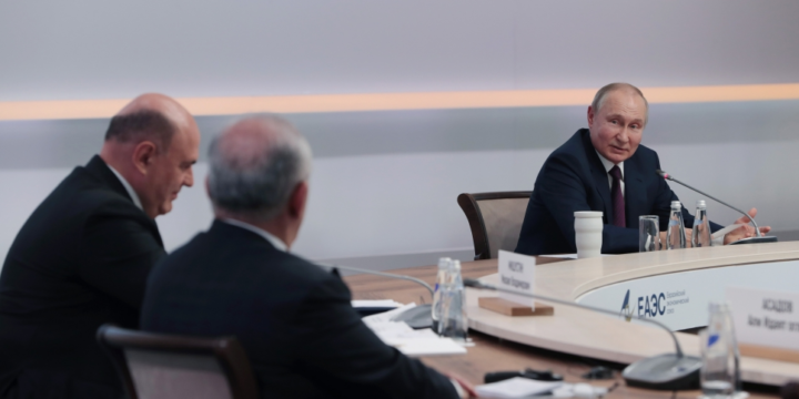 Prime Minister Ali Asadov attends meeting of CIS Council of Heads of Government with Russian President Vladimir Putin