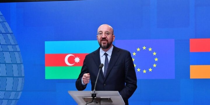 Şarl Mişel Azərbaycan, Ermənistan, Avropa İttifaqı Şurası, Almaniya və Fransa liderlərinin qeyri-rəsmi görüşündən sonra mətbuata açıqlama verib