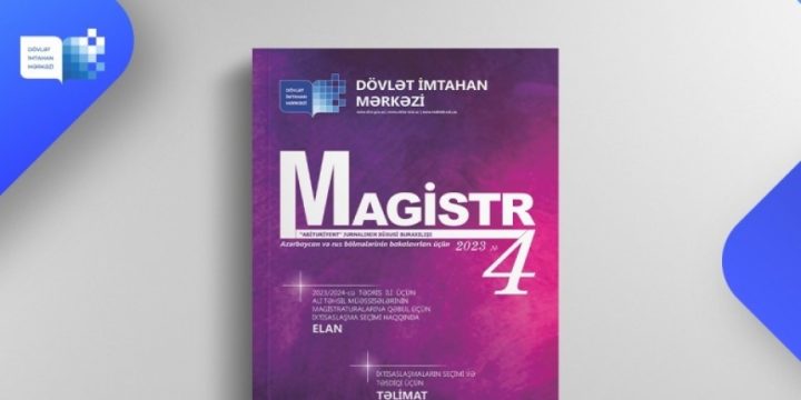 “Magistr” jurnalının 4-cü nömrəsi nəşr edilib