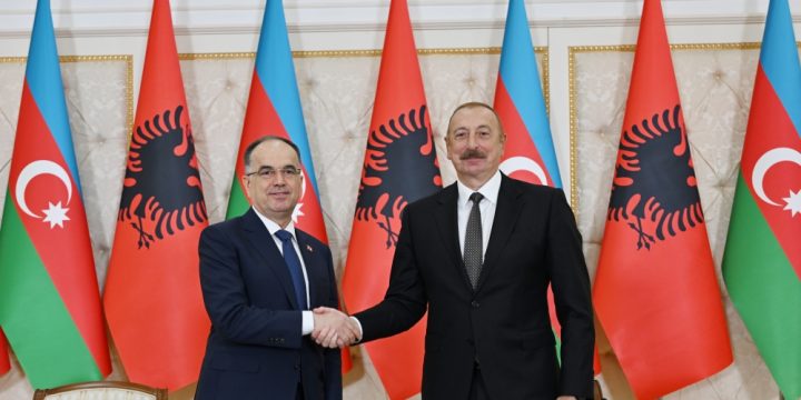 Presidents of Azerbaijan and Albania made press statements