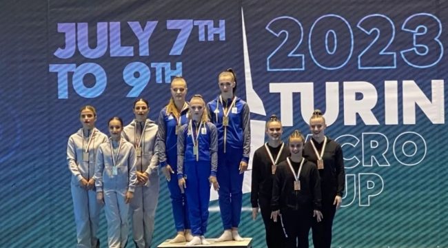 Azerbaijani acrobatic gymnasts claim two medals in Turin Acro Cup in Italy