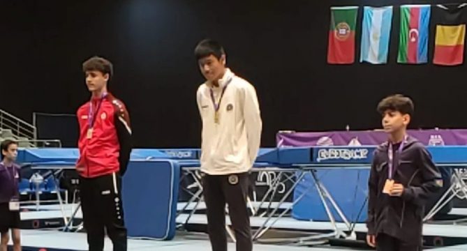 Batut gimnastlarımız Portuqaliyadan üç medalla qayıdıblar