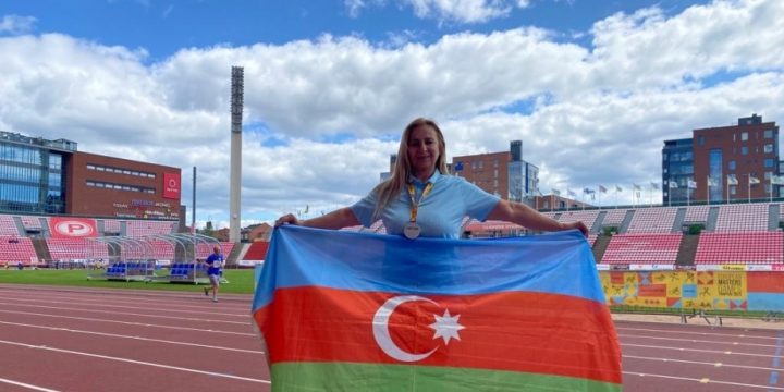 Azerbaijani female athlete wins javelin throw silver at 2023 European Masters Games