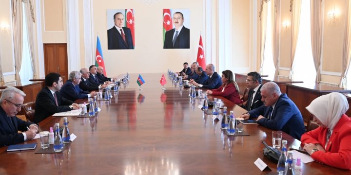 Baş nazir Əli Əsədov TBMM-in sədri Numan Kurtulmuşla görüşüb