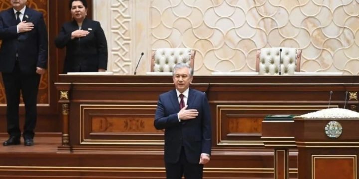 Shavkat Mirziyoyev sworn in as Uzbek president
