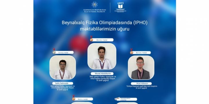 Məktəblilərimiz Beynəlxalq Fizika Olimpiadasında uğurla çıxış ediblər