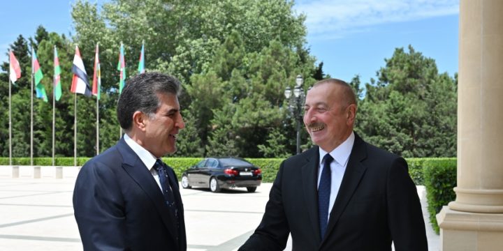 Azərbaycan Prezidenti İlham Əliyevin İraq Kürdüstan Regionunun başçısı Neçirvan Bərzani ilə görüşü olub