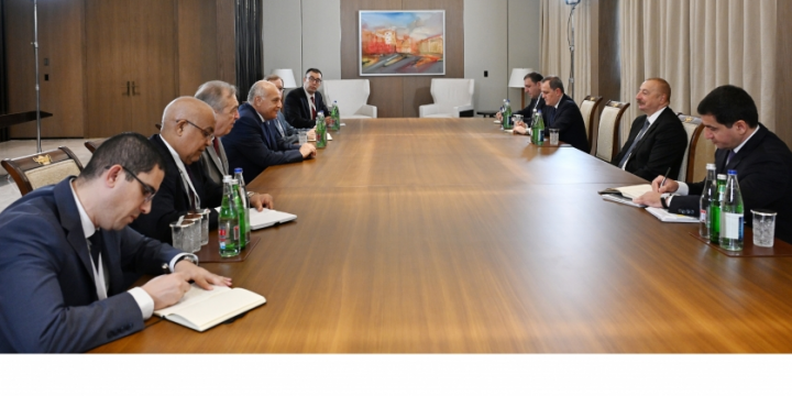 Prezident İlham Əliyev Əlcəzairin xarici işlər və xaricdəki milli icma nazirini qəbul edib