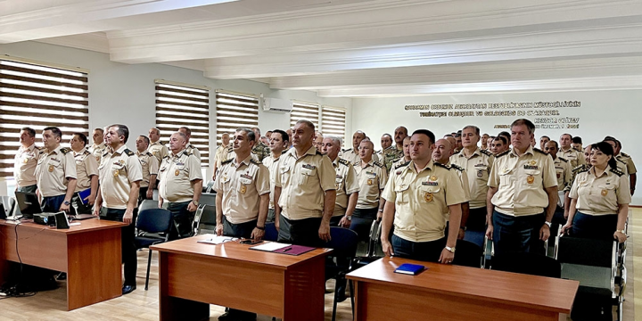 Müdafiə Nazirliyinin Tibb İdarəsində təlim-metodiki toplanış keçirilib