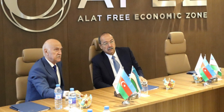 Uzbekistani PM visits Azerbaijan’s Alat Free Economic Zone