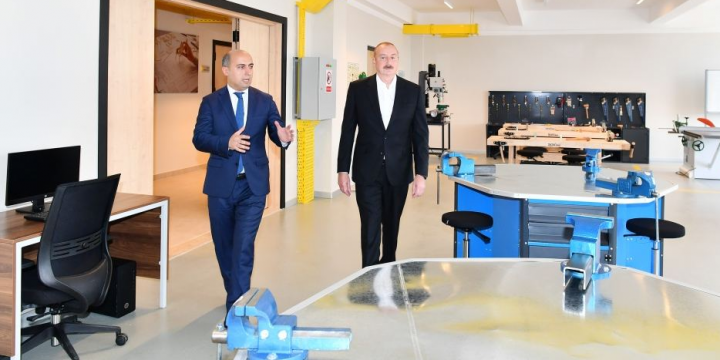 Prezident İlham Əliyev Cəlilabad Dövlət Peşə Təhsil Mərkəzinin açılışında iştirak edib