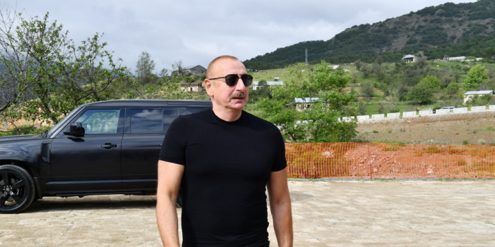 President Ilham Aliyev visits Shusha district 