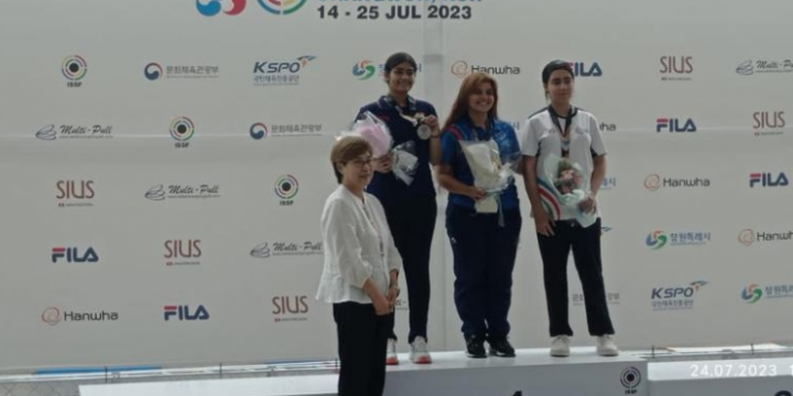 Azerbaijani female shooters claim two medals at ISSF Junior World Championships 2023 in Korea