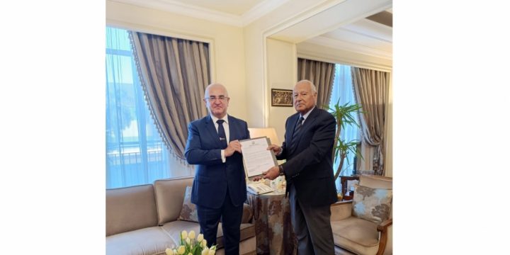 Azerbaijan`s new Permanent Observer for Arab League presents appointment letter to its Secretary-General