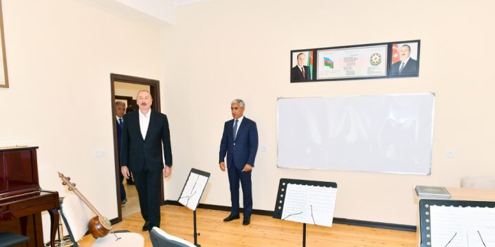 Samuxda Sərkar kənd uşaq musiqi məktəbinin yeni binası istifadəyə verilib