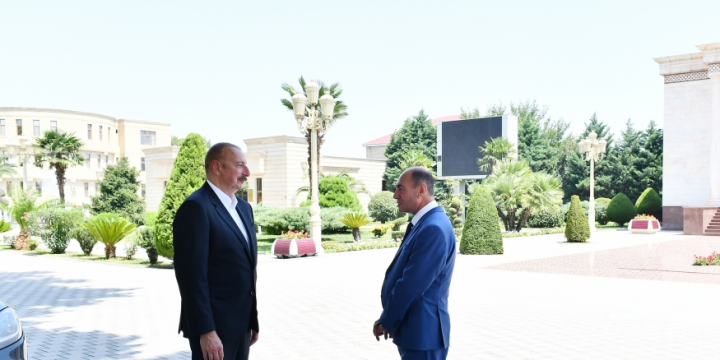President Ilham Aliyev visited Barda district 