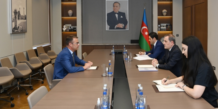 Azerbaijan’s FM meets outgoing Lithuanian ambassador