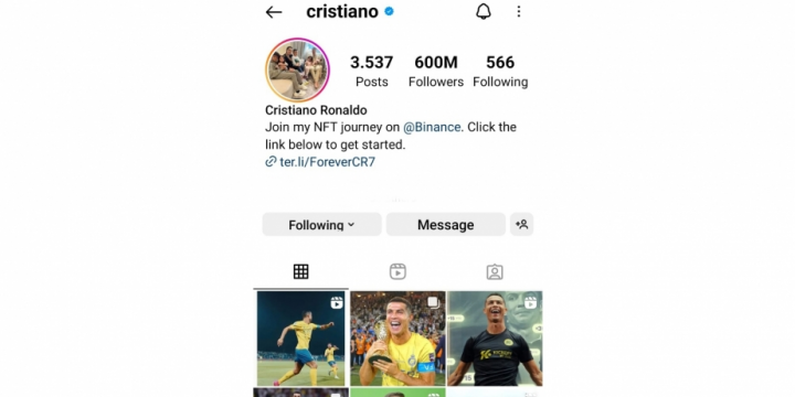 Cristiano Ronaldo sets record with 600 million Instagram followers and top earnings