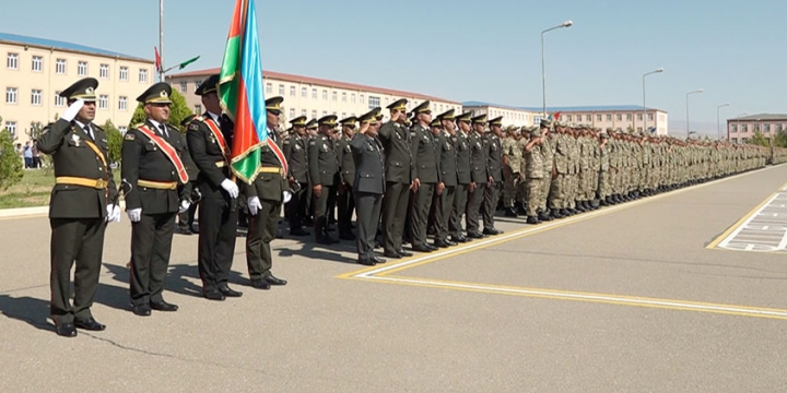 Military oath-taking ceremonies for young soldiers held in the Azerbaijan Army