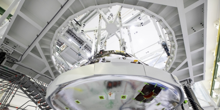 Artemis II Orion crew module acoustic testing complete