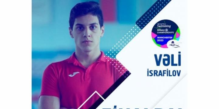 Azərbaycan para-üzgüçüsü Mançester şəhərində keçirilən dünya çempionatında finala yüksəlib