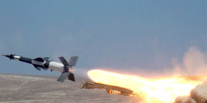 Air Defense units carry out combat firing