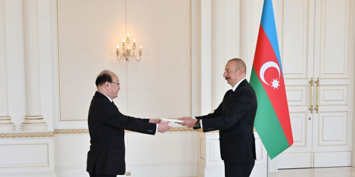 President Ilham Aliyev received credentials of incoming ambassador of Democratic People’s Republic of Korea