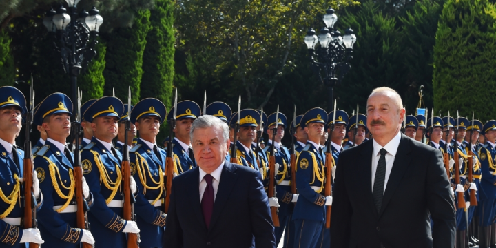 Official welcome ceremony was held for President of Uzbekistan Shavkat Mirziyoyev