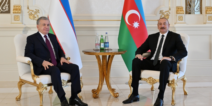 Presidents of Azerbaijan and Uzbekistan held one-on-one meeting