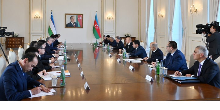 Presidents of Azerbaijan and Uzbekistan held expanded meeting 