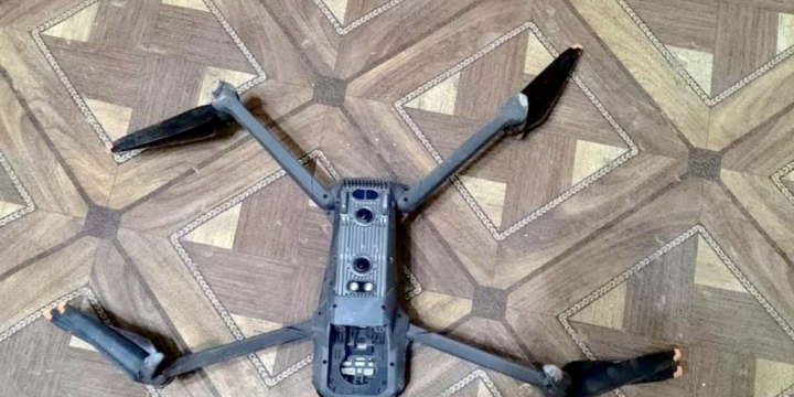 A quadrocopter belonging to the Armenian armed forces was intercepted